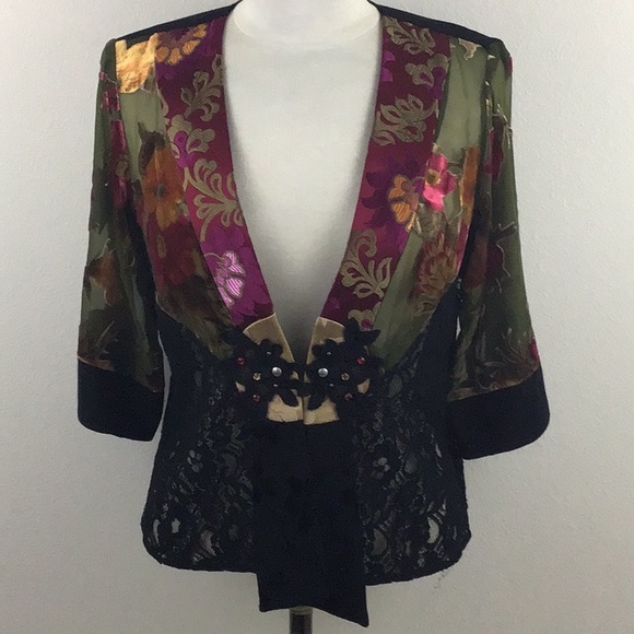 Spencer Alexis Tops - 💝Spencer Alexis Petites Floral 3/4 Sleeve Size MP
